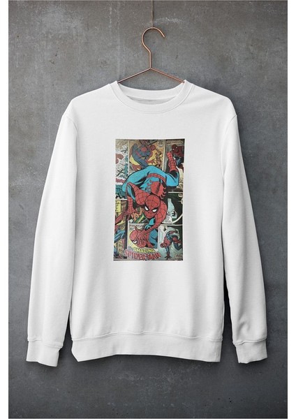 The Amazing Spider-Man Baskılı Unisex Oversize Marvel Sweatshirt