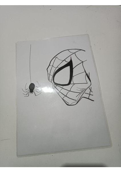 Spiderman Pvc Kaplama Karakalem 1