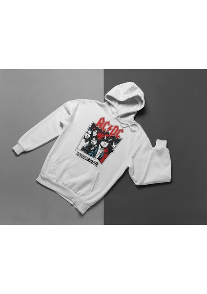 Ac Dc Highway To Hell Unisex Oversize Müzik Grubu Hoodie