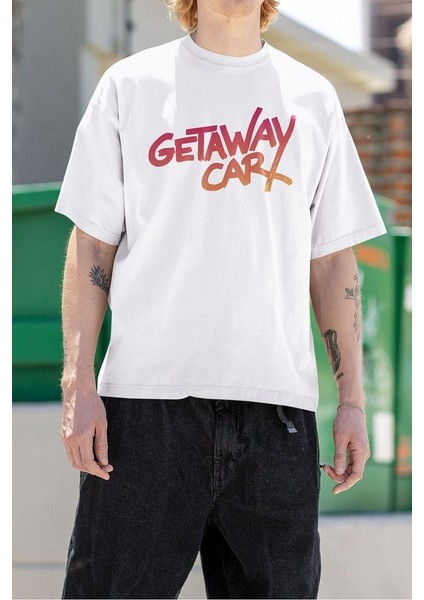 Getaway Car Şarkı Taylor Swift Baskılı Tişört, Oversize Şarkıcı Tişört