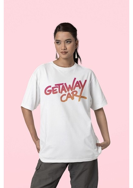 Getaway Car Şarkı Taylor Swift Baskılı Tişört, Oversize Şarkıcı Tişört