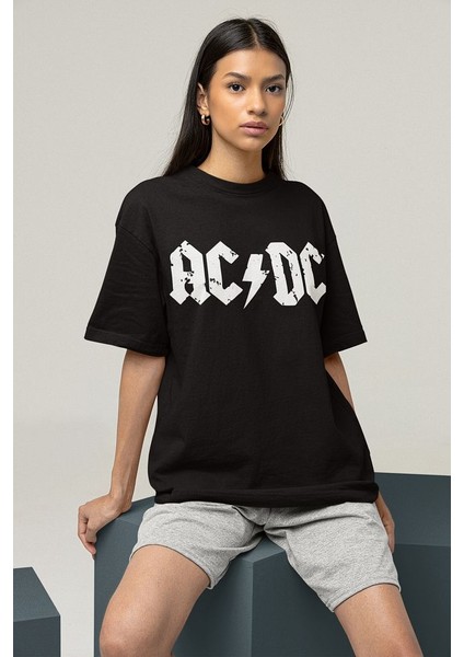 Ac Dc Rock Grubu Baskılı Tişört, Oversize Metal Müzik Grubu Tişört fiyatları