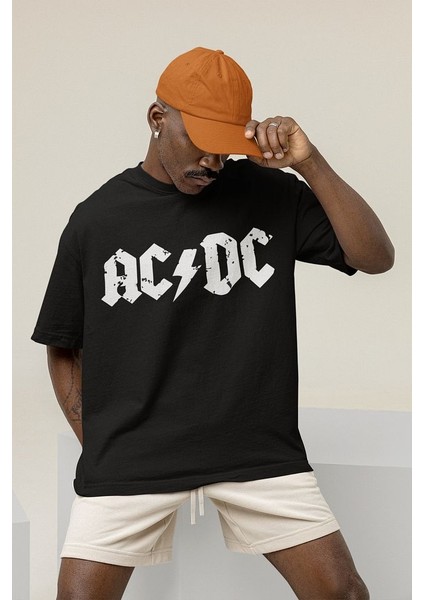 Ac Dc Rock Grubu Baskılı Tişört, Oversize Metal Müzik Grubu Tişört modelleri
