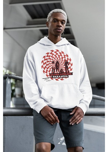 Black Sabbath Paranoid Baskılı Unisex Oversize Müzik Grubu Hoodie