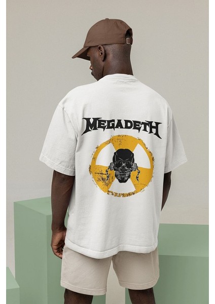 Müzik Grubu Megadeth Baskılı Oversize Rock Metal Tişört