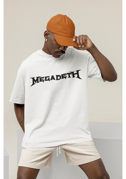 Müzik Grubu Megadeth Baskılı Oversize Rock Metal Tişört modelleri