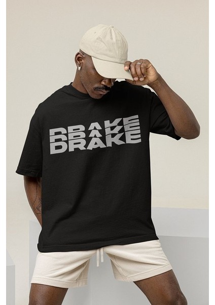 Certifid Lover Boy Drake Baskılı Oversize Rapper Tişört