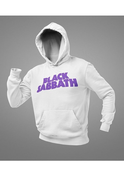 Black Sabbath Yazılı Unisex Oversize Hoodie