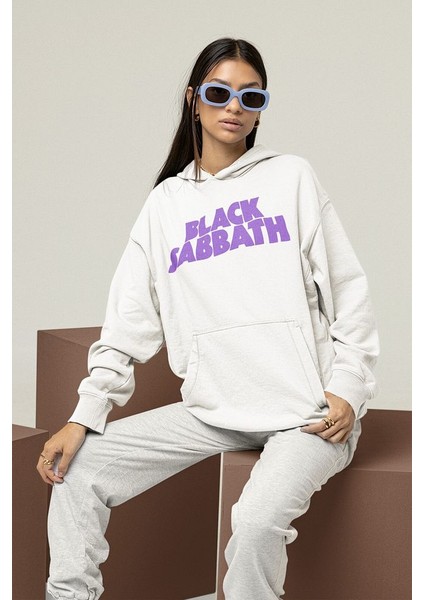 Black Sabbath Yazılı Unisex Oversize Hoodie