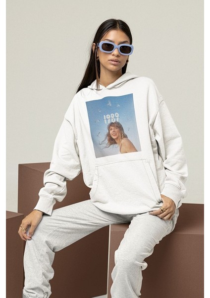 1989 Taylor Swift Baskılı Unisex Oversize Şarkıcı Hoodie