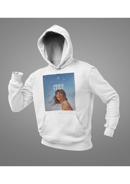 1989 Taylor Swift Baskılı Unisex Oversize Şarkıcı Hoodie modelleri