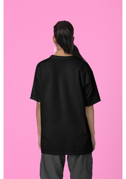 Oversize Baskısız Basic Tişört