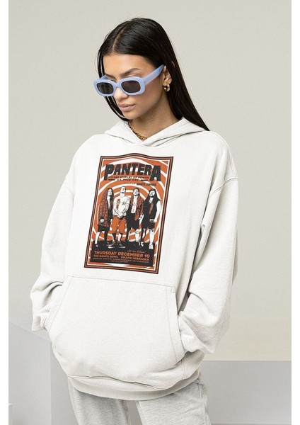 Vintage Pantera Baskılı Unisex Oversize Müzik Grubu Hoodie fiyatları
