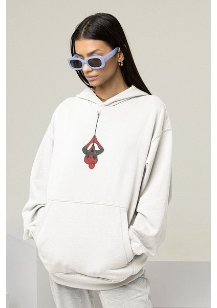 Tasarım Spider-Man Baskılı Unisex Oversize Örümcek Adam Hoodie fiyatları