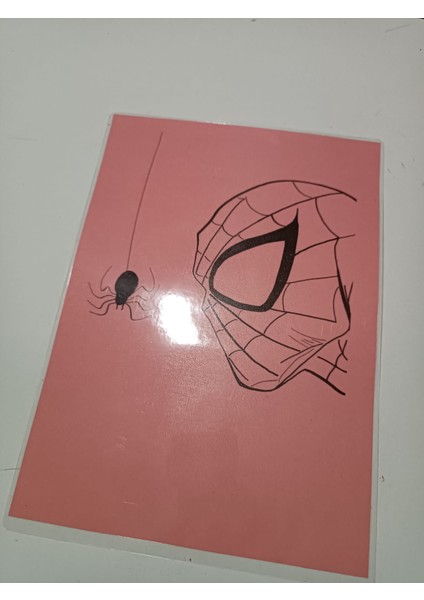 Spiderman Pvc Kaplama Karakalem 2