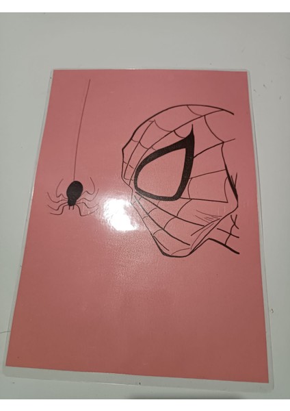 Spiderman Pvc Kaplama Karakalem 2