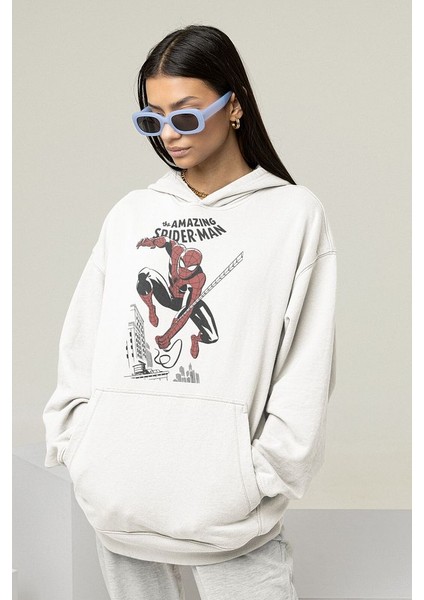 The Amazing Spider-Man Baskılı Unisex Oversize Hoodie fiyatları