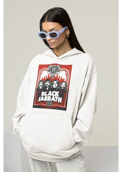 Black Sabbath Müzik Grubu Baskılı Unisex Oversize Rock Metal Hoodie fiyatları