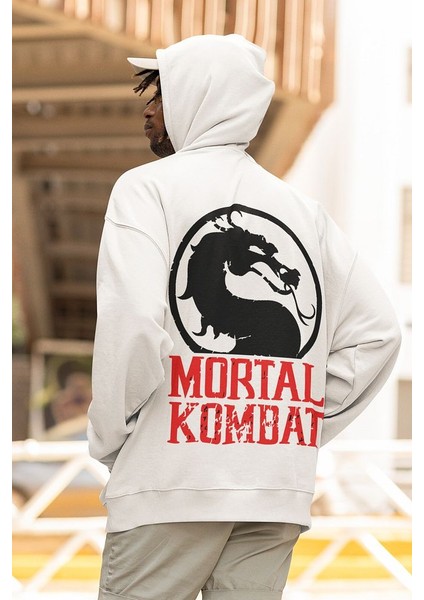 Mortal Kombat Baskılı Unisex Oversize Anime Hoodie