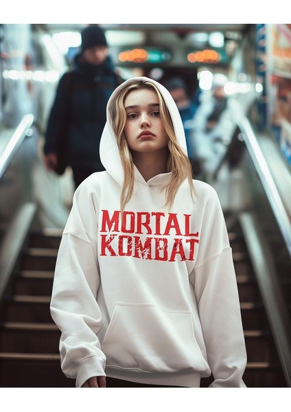 Mortal Kombat Baskılı Unisex Oversize Anime Hoodie fiyatları