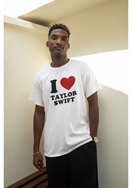 I Love Taylor Swift Yazılı Oversize Tişört, Tişört modelleri