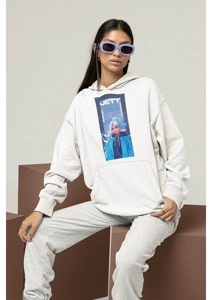 Valorant Jett Entry Karakter Baskılı Unisex Oversize Hoodie modelleri