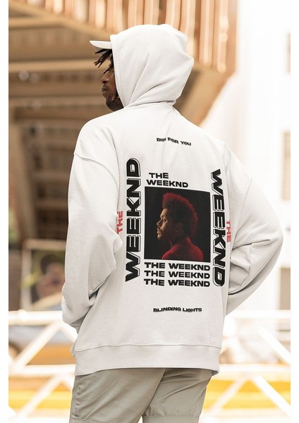 The Weeknd Rapper Baskılı Unisex Oversize Şarkıcı Hoodie