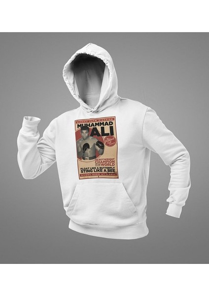 Muhammed Ali Clay Vintage Baskılı Unisex Oversize Efsane Boksör Hoodie fiyatları