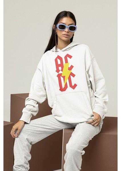 Rock Metal Müzik Grubu Ac Dc Baskılı Unisex Oversize Hoodie fiyatları