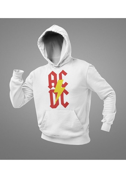 Rock Metal Müzik Grubu Ac Dc Baskılı Unisex Oversize Hoodie modelleri