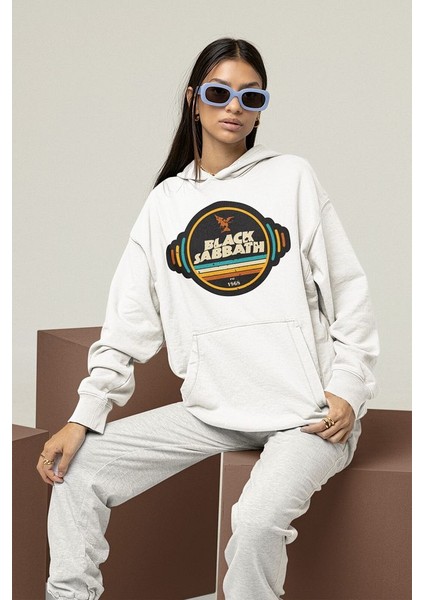 Rock Metal Müzik Grubu Black Sabbath 1968 Baskılı Unisex Oversize Hoodie fiyatları