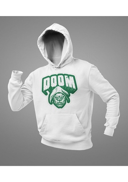 Doctor Doom Marvel Karakter Baskılı Unisex Oversize Hoodie fiyatları