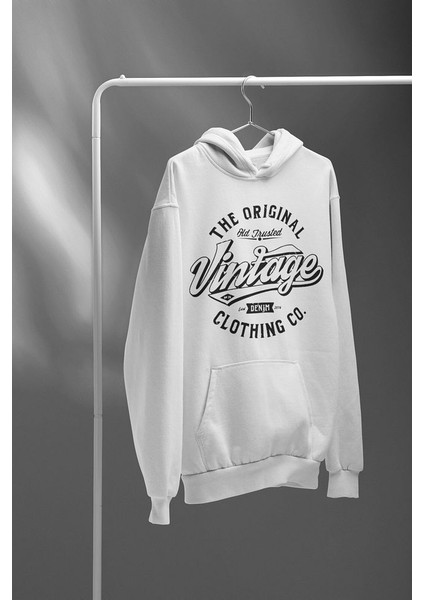 The Original Vintage Yazılı Unisex Oversize Hoodie