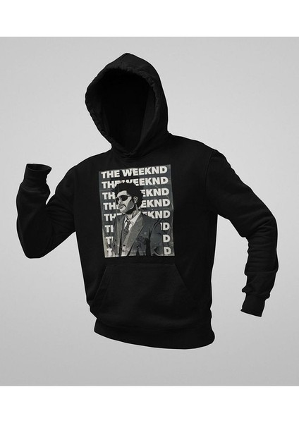 The Weeknd Rapper Baskılı Unisex Oversize Hoodie fiyatları