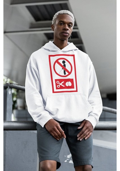 Komik Baskılı Unisex Oversize Tasarım Hoodie