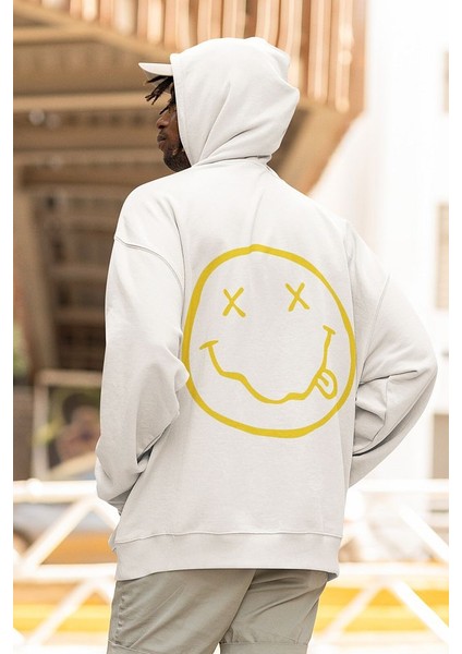 Nirvana Yazılı Unisex Oversize Tasarım Hoodie