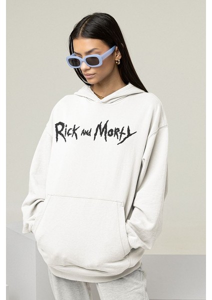 Rick And Morty Yazılı Unisex Oversize Çizgi Film Hoodie fiyatları