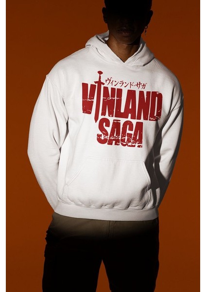 Vinland Saga Anime Dizi Yazılı Unisex Oversize Hoodie modelleri