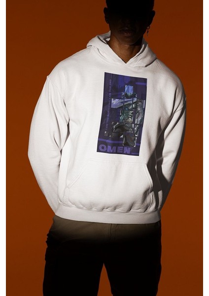 Smoker Omen Baskılı Unisex Oversize Vvalorant Hoodie fiyatları