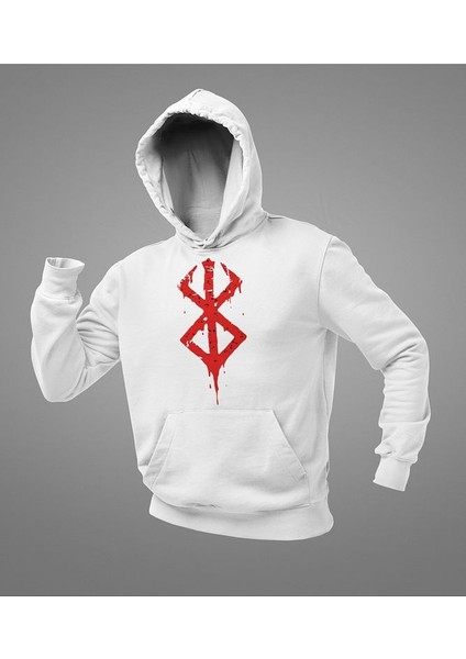 Anime Berserk Dizi Baskılı Unisex Oversize Hoodie