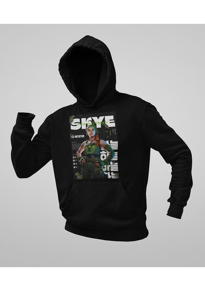 Oyun Karakteri Baskılı Unisex Hoodie, Oversize Skye Sweatshirt modelleri