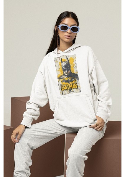 Batman Baskılı Unisex Oversize Dc Hoodie modelleri