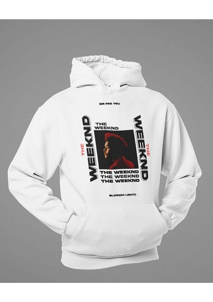 The Weeknd Die For You Baskılı Unisex Oversize Rapper Hoodie