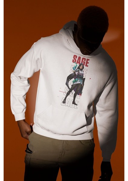 Sage Karakter Baskılı Unisex Oversize Vallorant Hoodie fiyatları