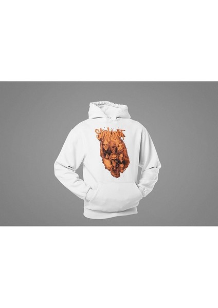 Slipknot Müzik Grubu Baskılı Unisex Oversize Rock Metal Hoodie modelleri