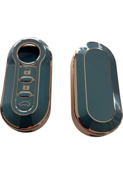 Doblo Ducato Boxer Jumper Uyumlu Nano Silikon Kumanda Anahtar Kılıfı Oto Anahtarlık Gri Gold fırsatları