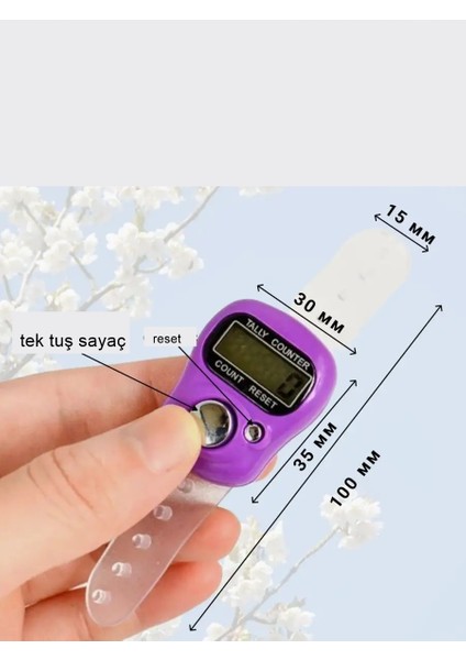 Zikirmatik Dijital Parmak Sayacı Sıfırlanabilir 5 Haneli LCD Ekran 2 Adet 721281 fırsatları