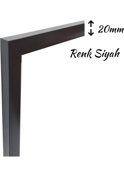 Poster Resim Evrak Çerçevesi Ön Kısmında Kırılmaz Pleksi Arka Destek Mdf Siyah Renk Çerçeve modelleri