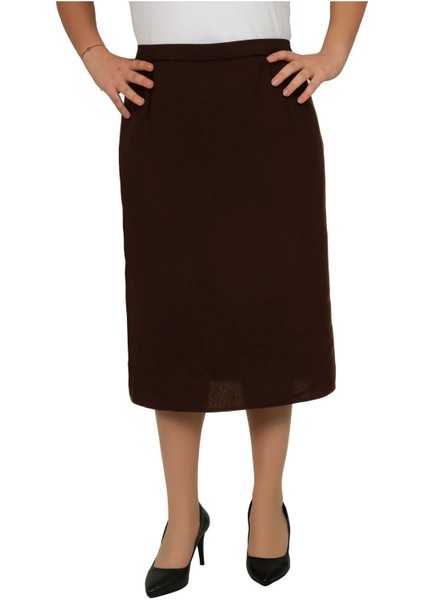 Kısa, Arkadan Yırtmaçlı Portoriko Kumaş Astarlı Kalem Etek Orun Boy 70 cm fırsatları