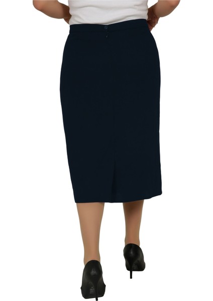 Kısa, Arkadan Yırtmaçlı Portoriko Kumaş Astarlı Kalem Etek Orun Boy 70 cm fırsatları